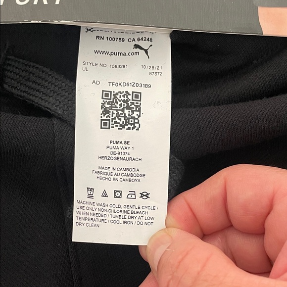 PUMA Short Youth 2 Pack All-Day Comfort Boys Black/Gray Size S-7/8 /Z5 - Picture 7 of 8